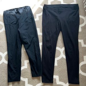 Black maternity leggings lot